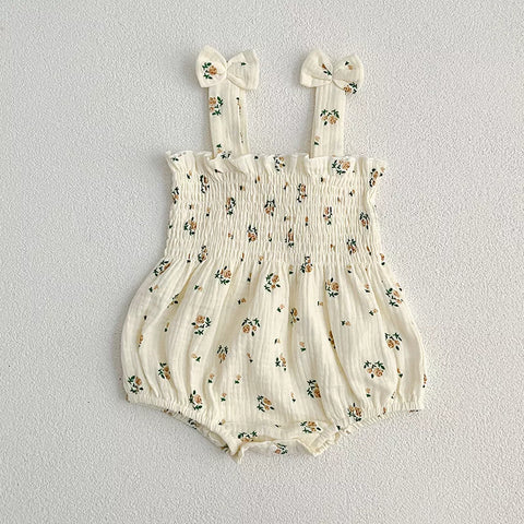 Baby Girl Smocked Cami Bodysuit