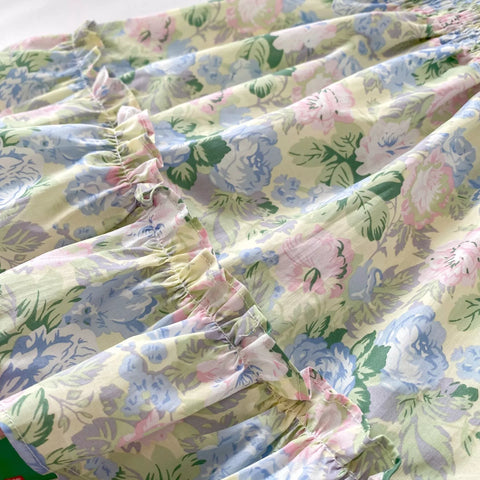 Girls Watercolor Floral Smocked Dress/Bodysuit