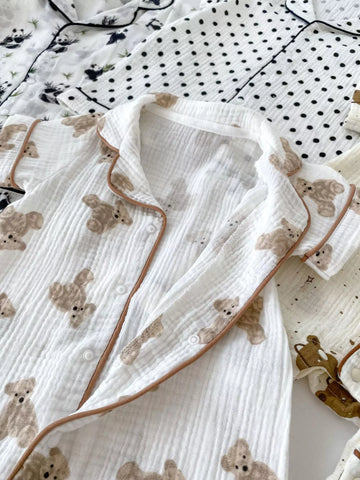 Unisex Baby Print Short Pajamas Onesie Romper