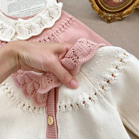 Baby Girl Darling Bouquet Knit Sweater
