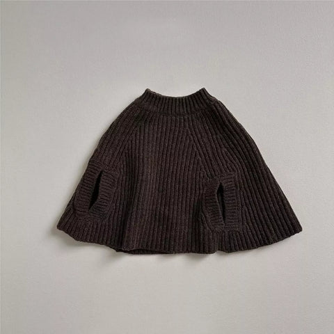 Baby Girl Knitted Cape Shawl
