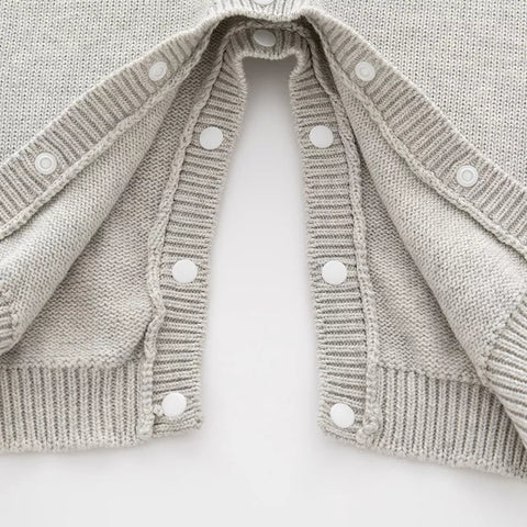 Baby Boy Varsity Letterman Knit Romper