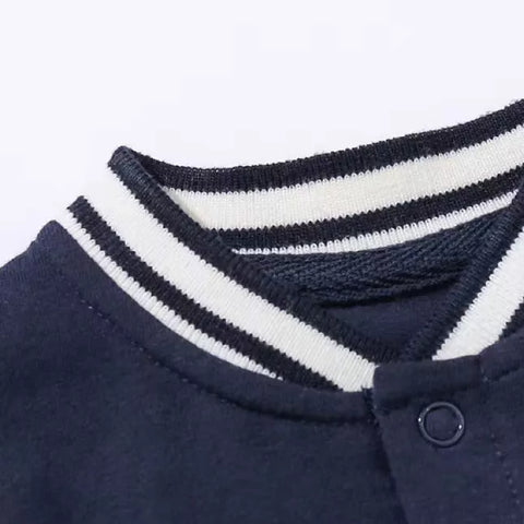 Baby Boy Varsity Letterman Romper