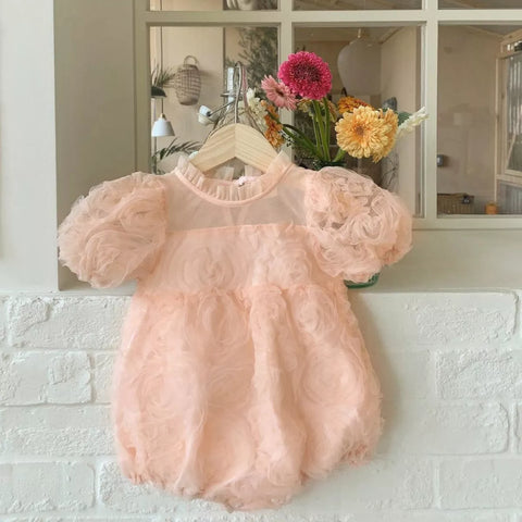 Baby Girl Bubble Rosette Bodysuit