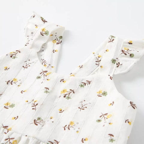 Girls Ditsy Floral Tiered Dress