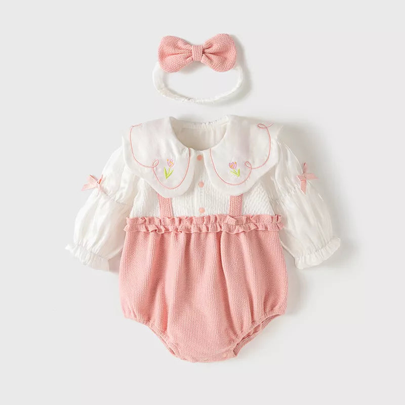 2 Pc Baby Girl Tulip Bodysuit w/Headband