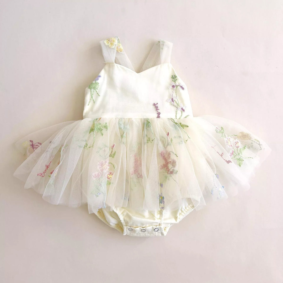 Baby Girl Wild Flower Mesh Dress