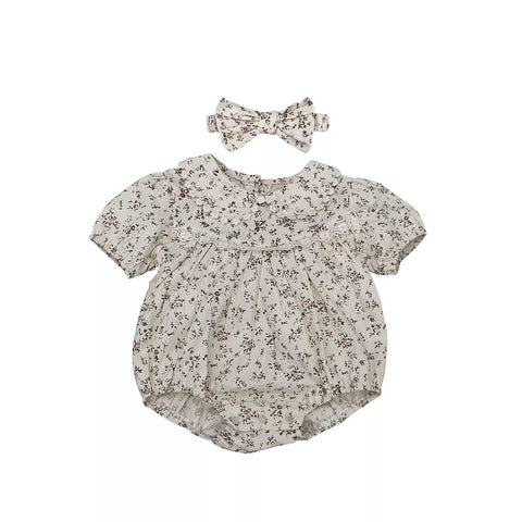 2 Pc Baby Girl Ditsy Floral Bodysuit