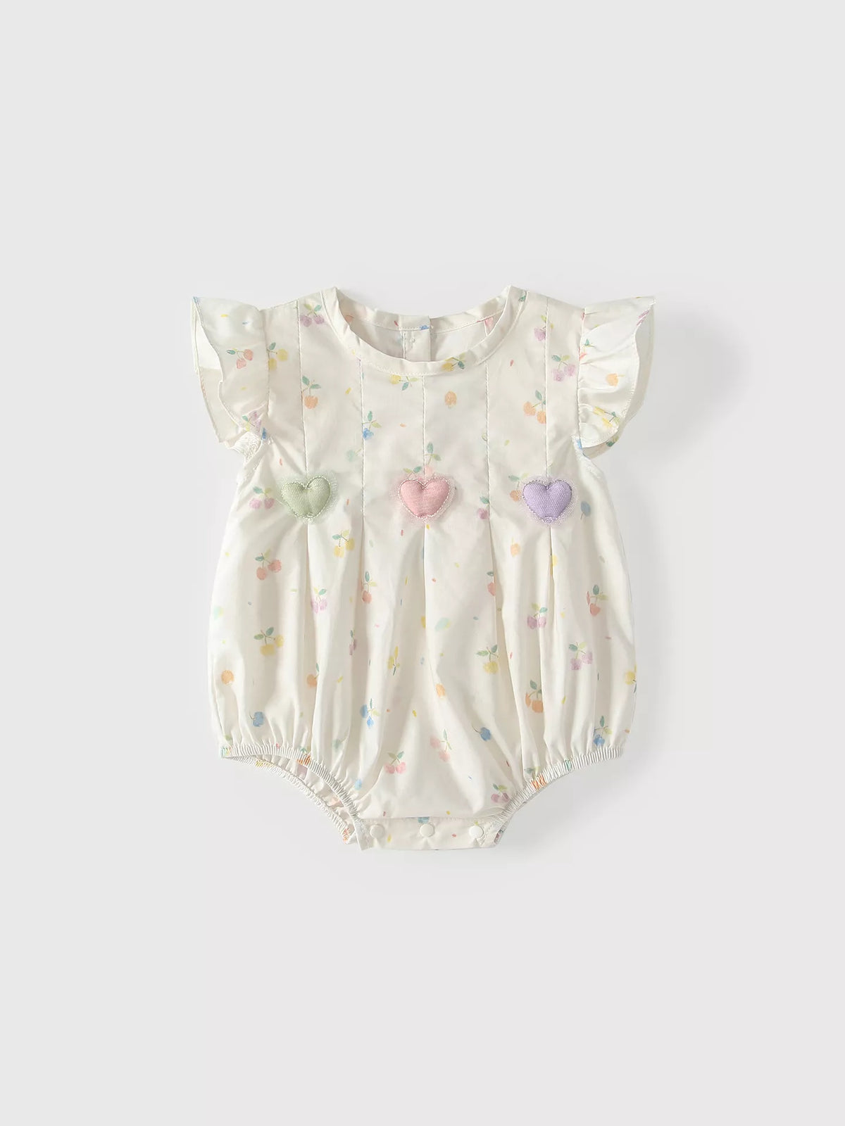 Baby Girl Hearts and Fruits Bodysuit