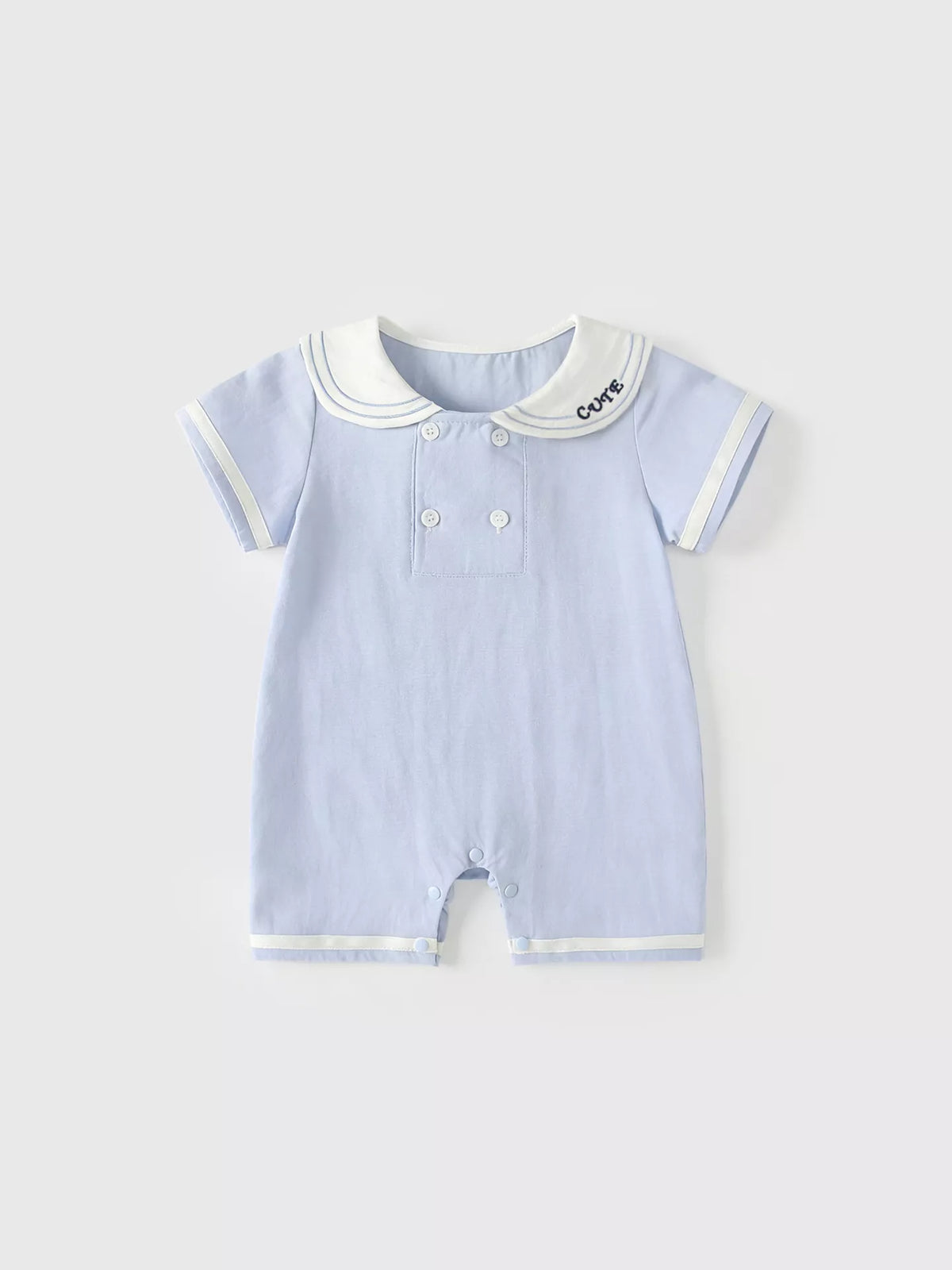 Baby Boy Cute Sailor Collar Romper