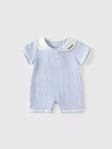 Baby Boy Cute Sailor Collar Romper