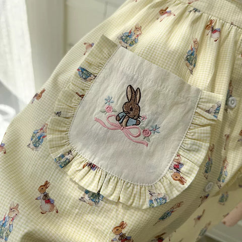 Girls Bunny Vintage Style Dress
