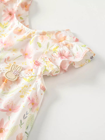 Girls Colorful Flower Dress