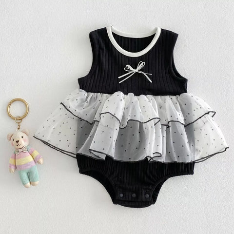 Baby Girl Polka Dot Bodysuit Dress