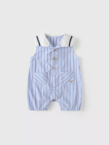 Baby Boy Sailor Stripe Romper