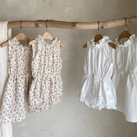 Baby Girl Ruffle Funnel Neck Bodysuit
