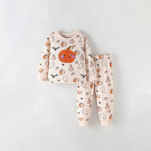2 Pc Girls Halloween Print Set