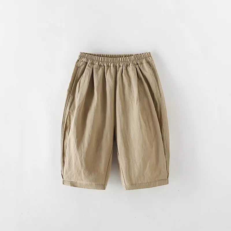 Boys Elastic Barrel Loose Casual Pants