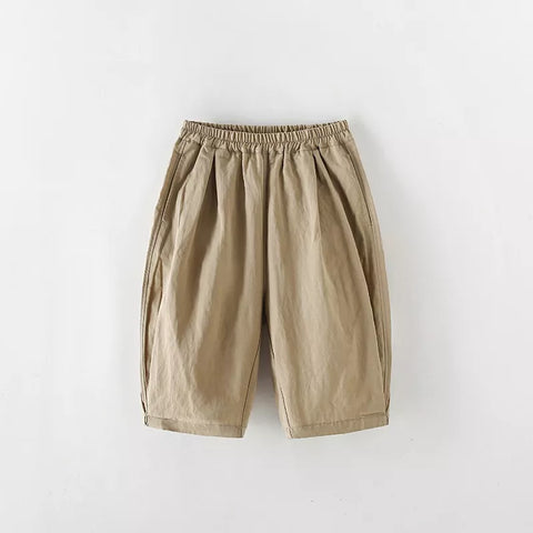 Boys Elastic Barrel Loose Casual Pants