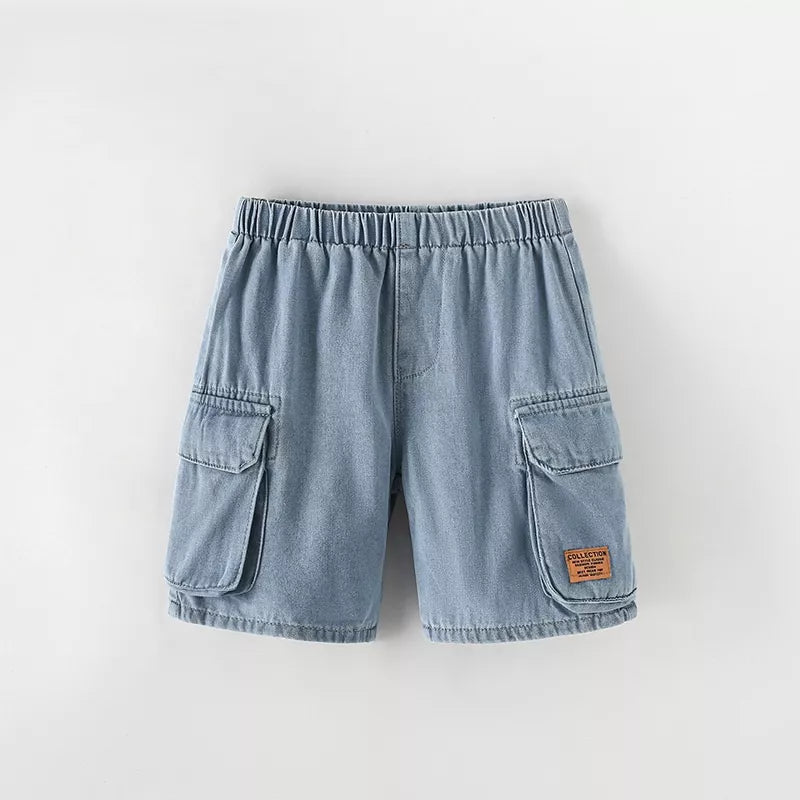 Unisex Kids Denim Shorts