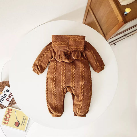Baby Cable Bear Romper