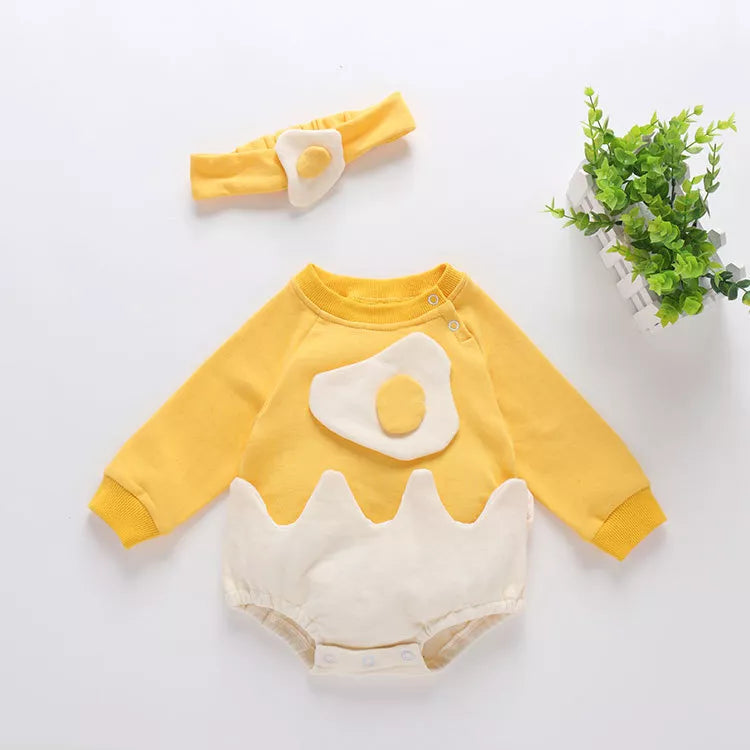 2 Pc Baby Cracked Egg Bodysuit