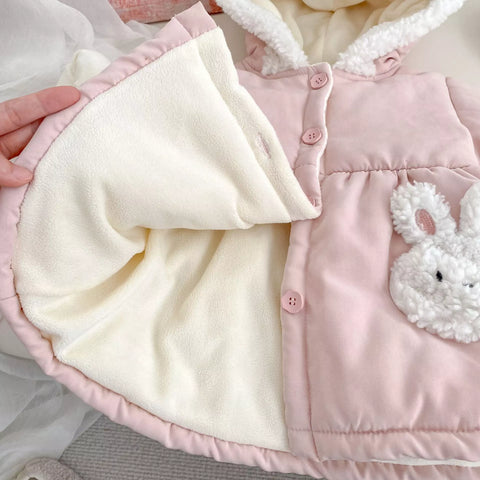 Girl Fleece Lined Bunny Coat