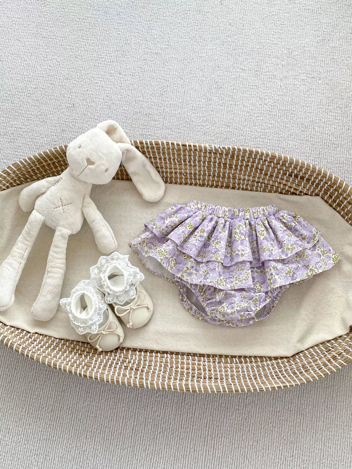 Baby Girl Summer Tiered Skirt Bloomer