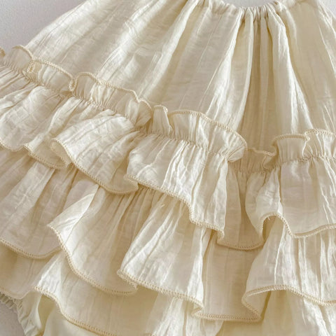 Baby Girl Tiered Ruffle Bodysuit Dress