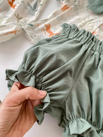 Baby Girl Little Fox Romper
