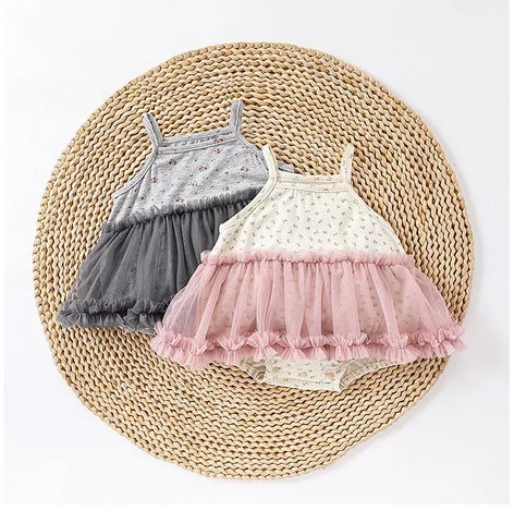 2 Pc Baby Girl Summer Cami Tutu Bodysuit
