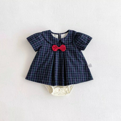 Baby Girl Madeline Plaid Bodysuit Dress