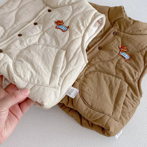 Baby Boy Padded Bomber Vest