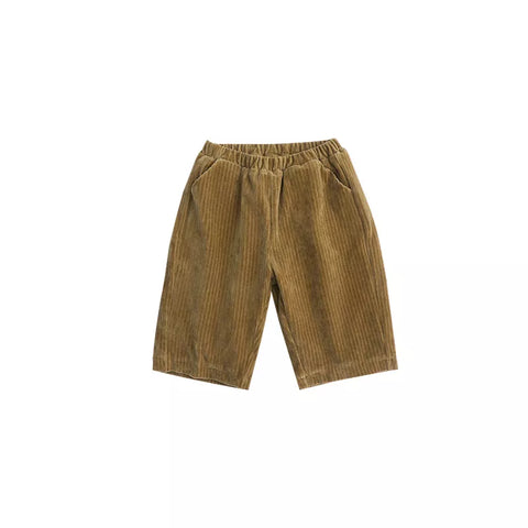 2 Pc Baby Boy Waffle Shirt w/ Corduroy Pants