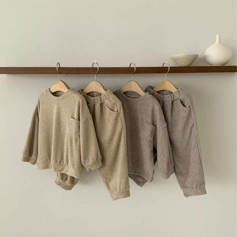 2 Pc Soft Pullover Shirt with Pants Lounge Set