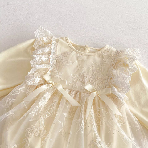 Baby Girl Romantic Tulle Ruffle Detail Dress
