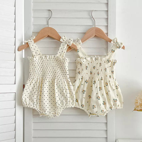 Baby Girl Smocked Cami Bodysuit