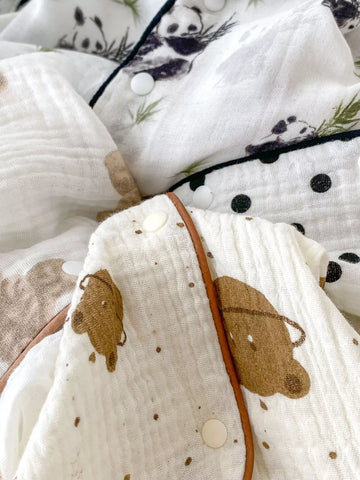 Unisex Baby Print Short Pajamas Onesie Romper