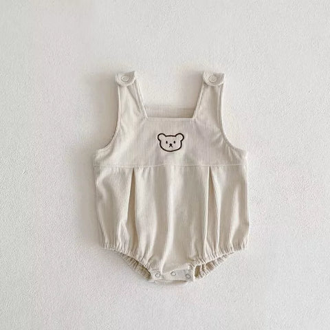 2 Pc Baby Boy Stripe Shirt Corduroy Bodysuit Set