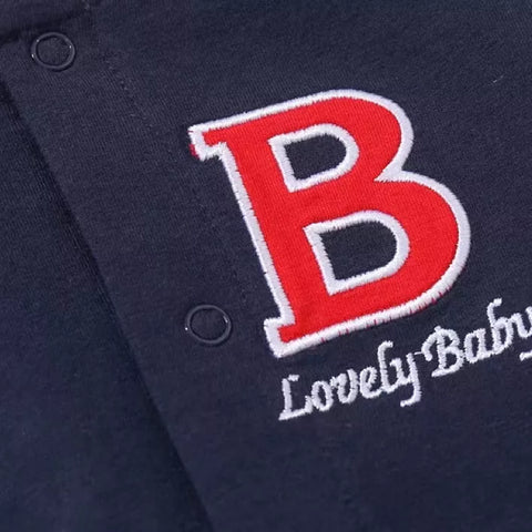 Baby Boy Varsity Letterman Romper