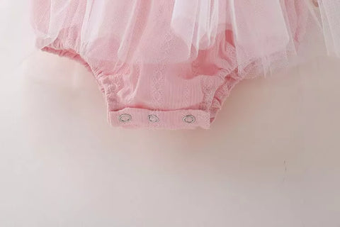 2 Pc Baby Girl Summer Sheer Skirt Bodysuit