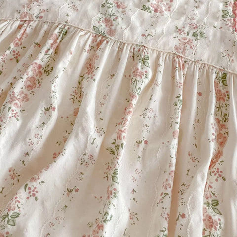 Baby Girls Vintage Flora Vine Overall Bodysuit