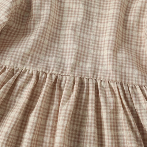 Baby Girl Plaid Peplum Shirt & Shorts Set