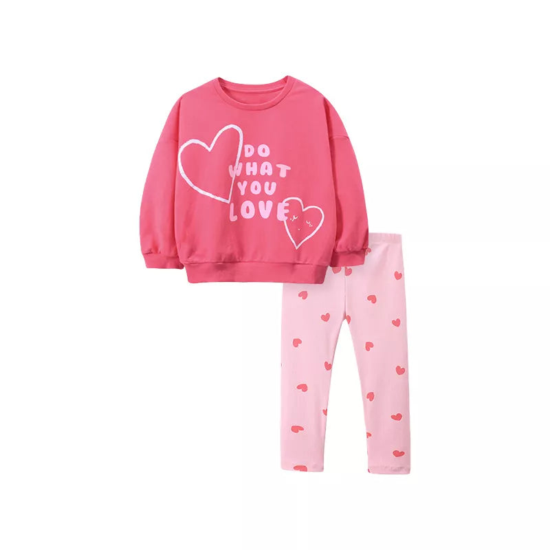 Girls Do What You Love Sweatshirt & Leggings Set