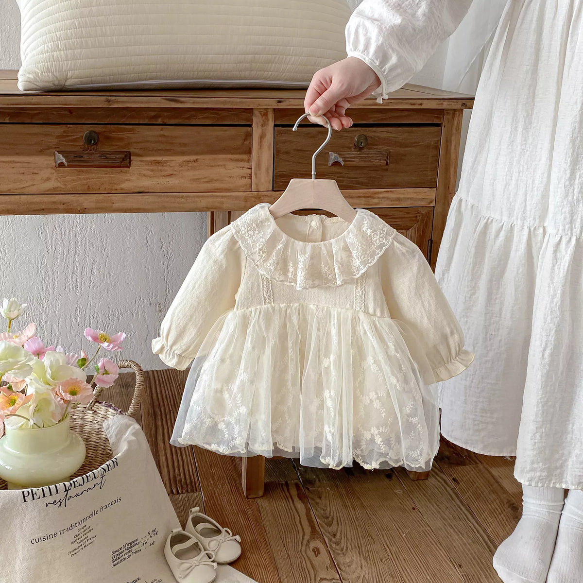 Baby Girl Floral Sheer Tulle Dress