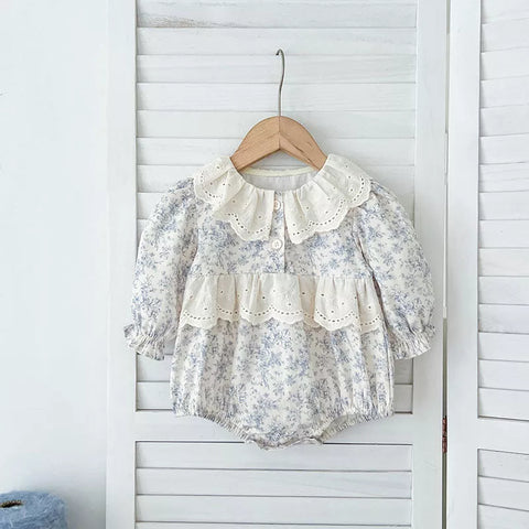 Girls French Style Lace Collar Bodysuit or Dress