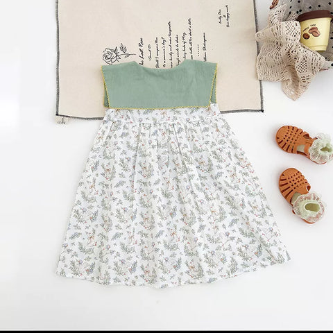 Girls Vintage Mother Goose Dress