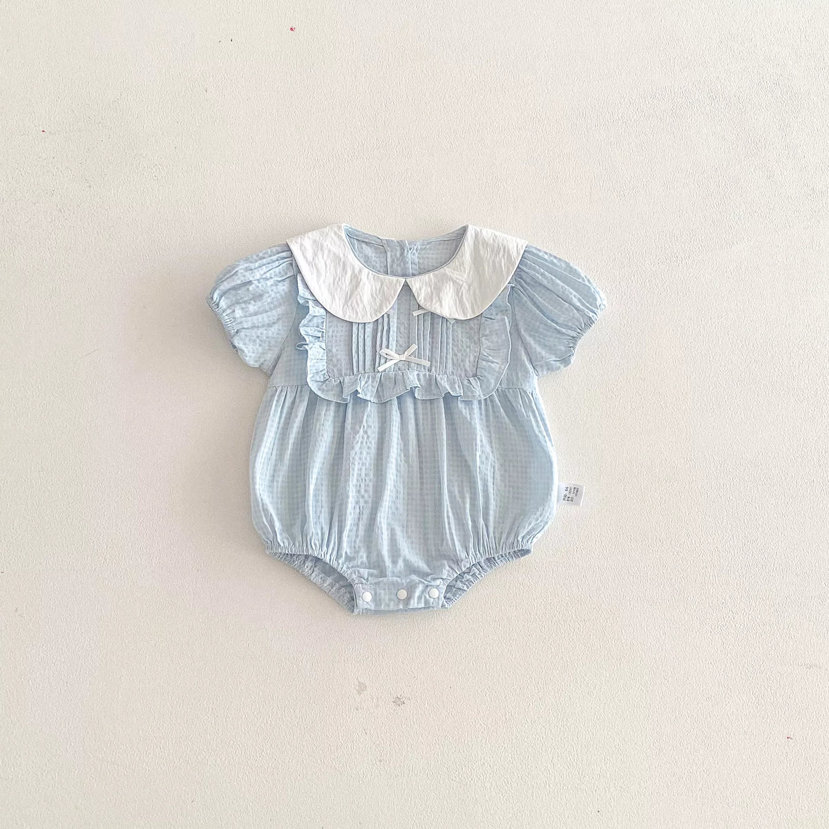 Baby Girl Alice Bib Seersucker Bodysuit