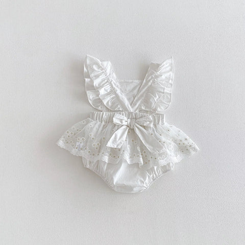 Baby Girl Mini Daisy Sheer Skirt Ruffle Bodysuit