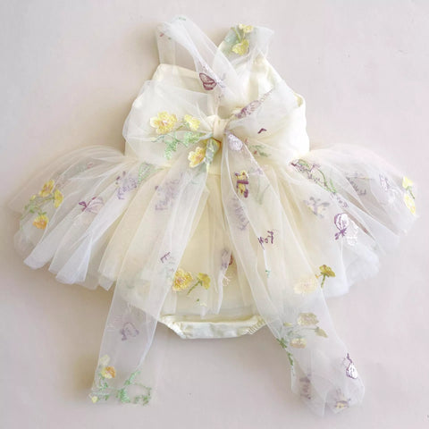 Baby Girl Wild Flower Mesh Dress